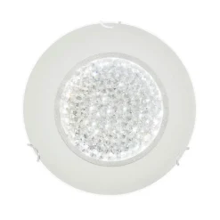 CLUSTER LED-Plafond Rund 30cm Frostad/Kristall