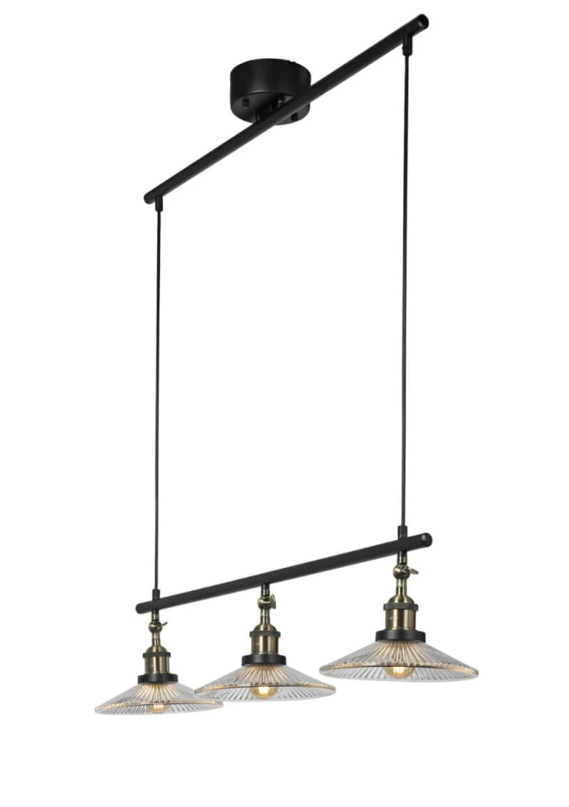 COBBLE Takpendel 3L 82,5cm Antik/Svart/Klar