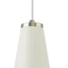 CONE Fönsterlampa 9cm Vit/Borstad Stål
