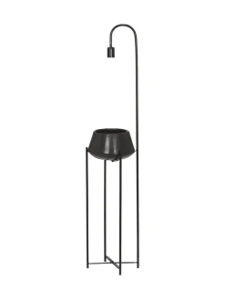 CORNELIA Golvlampa Blomkruka 140cm Svart