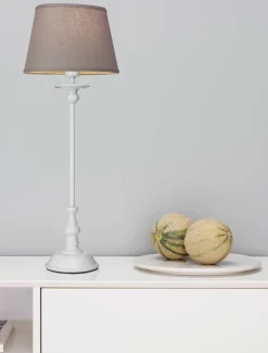 COTTEX Lampfot 47,5cm Vit
