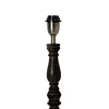 COTTEX Lampfot E27 40cm Svart/Borstad mässing