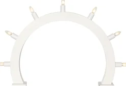 CRISP Träljusstake Båge 7L 48cm Vit