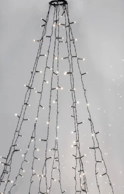CRISPY ICE WHITE Julgransbelysning 196cm 360LED Vit/Grön IP44