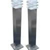 CRYSTAL LED Pollare 2-Pack Start Rostfritt Stål 50cm