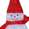 CRYSTALO Utomhusdekoration Snögubbe 59cm 40LED Vit IP44