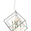 CUBES Taklampa Stor 8L 73cm Svart/Krom