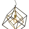 CUBES Takpendel 54cm Svart/Matt Mässing