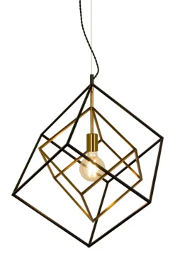 CUBES Takpendel 54cm Svart/Matt Mässing