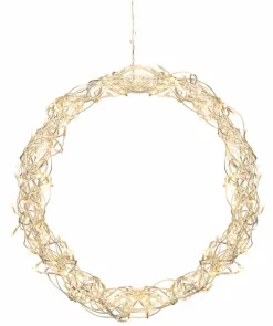 CURLY Hängande Krans 50cm 120LED Silver