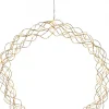 CURLY Hängande krans 45cm Mässing