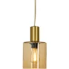 CYLINDER Fönsterlampa 16cm Matt Mässing/Amber