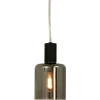 CYLINDER Fönsterlampa 16cm Svart/Rökgrå