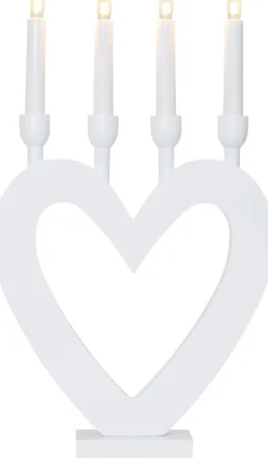 DALA Ljusstake 4L 45cm Vit