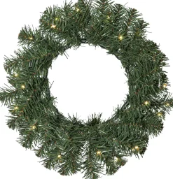 DALBO Krans Batteri 40cm 20LED Grön