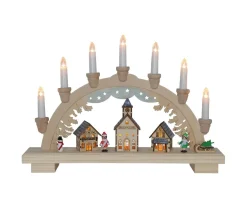 DASSEL Ljusstake 43cm 10LED Natur