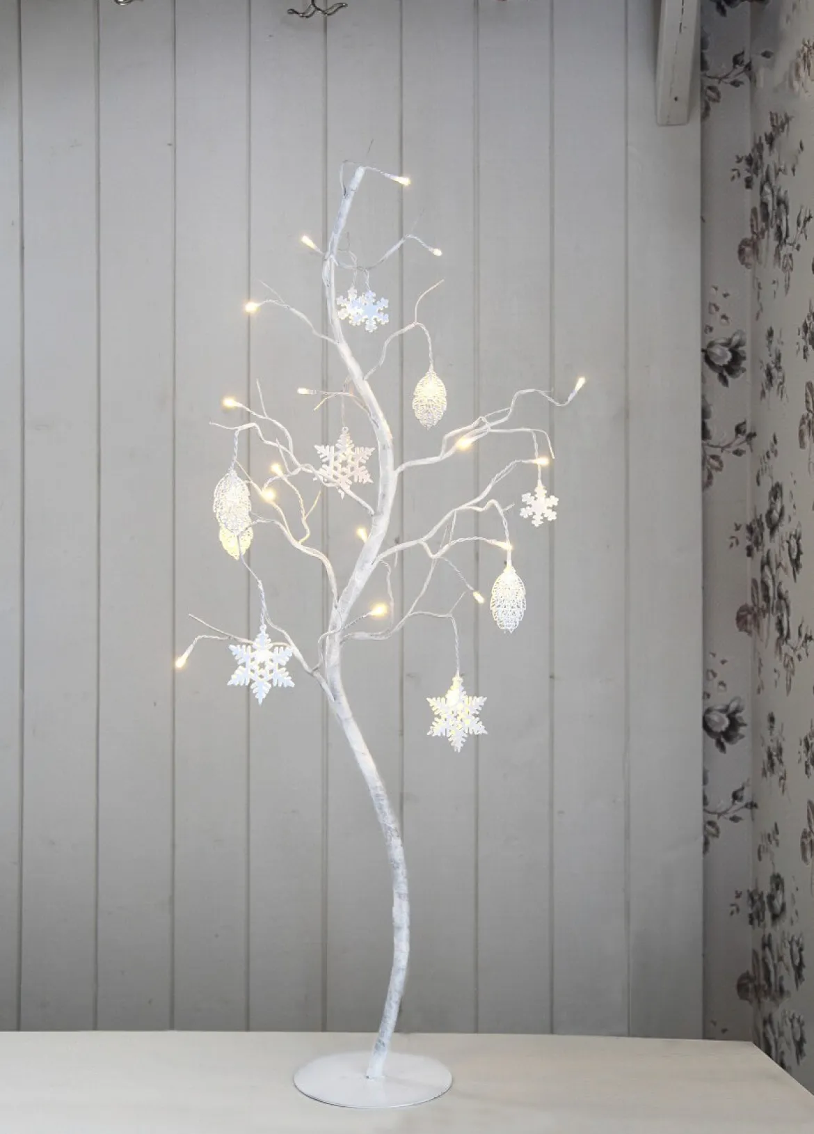 DECORA Dekorationsträd 40cm 27LED Vit
