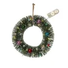 DECORINI Krans Batteri 20cm Grön