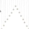 DECYSTAR Ljusgardin Batteri 1,25m 15LED Varmvit/Klar