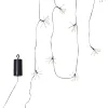 DEW DROP FLOWER Batterislinga 96L 2,1m Svart/Varmvit IP44