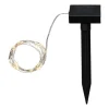 DEW DROP Solcells-Ljusslinga 5m Silver/Svart