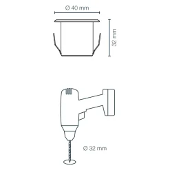Dexter Decklight 5-Pack 4 cm 12V IP67