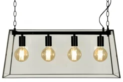 DIPLOMAT Taklampa Lång 4L 72cm Svart/Klar