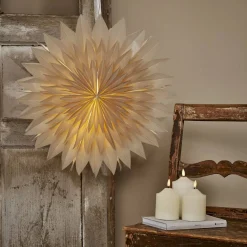 DIS Pappersstjärna 50cm Beige