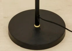 DUBLIN Golvlampa 140cm Svart/Matt Mässing