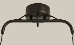 DUBLIN Taklampa 3:a 76cm Svart/Matt Mässing