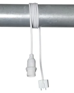 E14 BASIC DCL Sladdställ 6cm Vit
