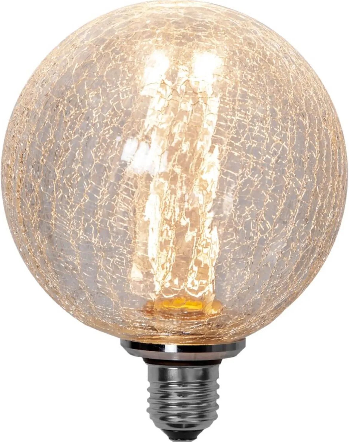 E27 Glob125 Decoled 1W 2000K 50lm Bubblig LED-Lampa