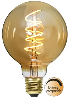 E27 Glob95 Dimbar Decoled Amber 3.2W 2000K 150lm LED-Lampa
