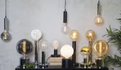 E27 Glob125 Dimbar Spiral Rökfärgad 2W 2100K 40lm LED-Lampa