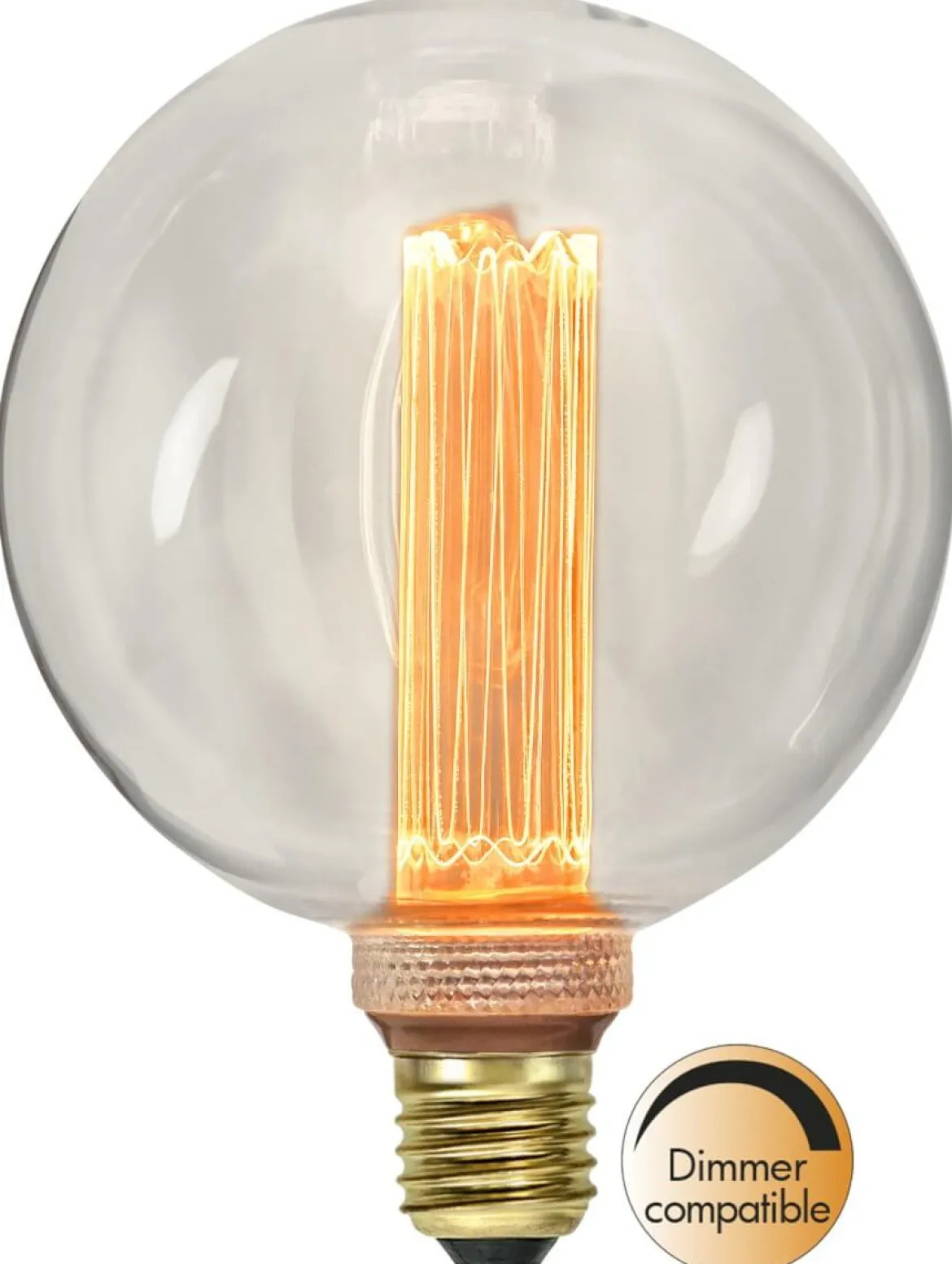 E27 Glob125 Dimbar 2.5W 1800K 90lm Klar LED-Lampa