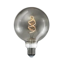E27 Glob125 3-Stegs Dimbar 4W 150lm 1800K Curly Smoke