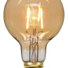 E27 Glob80 0.75W 2000K 80lm Amber LED-Lampa