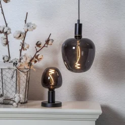 E27 Glob125 2W 2200K 40lm Svart LED-Lampa