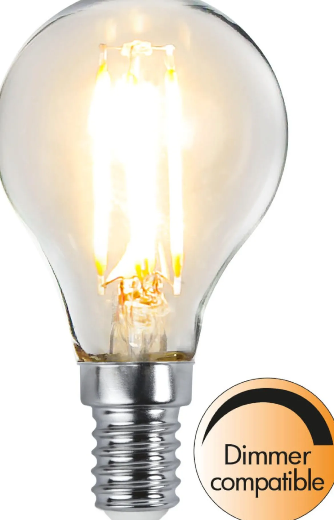 E14 Klot Dimbar 2,5W 2700K 250lm Klar LED-Lampa