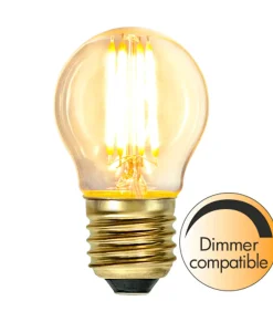 E27 Klot SoftGlow Dimbar 4W 2100K 350lm Klar LED-Lampa