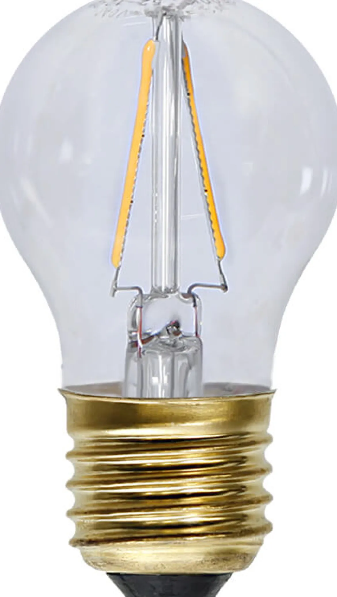 E27 Klot SoftGlow 1.5W 2100K 120lm Klar LED-Lampa