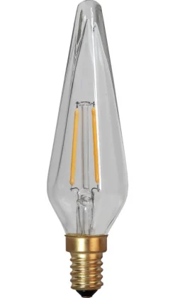 E14 Kronljus Dekoration 0.3W 2100K 30lm Klar LED-Lampa