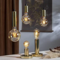 E27 Normal Plain Amber 0.75W 2000K 80lm LED-Lampa