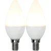 E14 2-Pack Kronljus Opal Basic 3W 3000K 250lm LED-Lampa