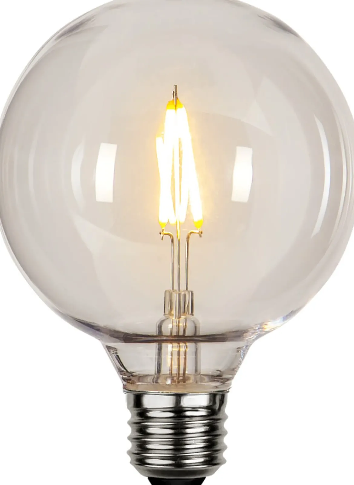 E27 PC Cover Glob95 1W 2200k 90lm LED-Lampa
