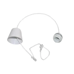 E27 Pendelupphäng 125cm plastkabel Vit