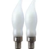 E10 Reservlampa 2-Pack 230V LED Frostad