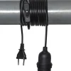 E27 Sladdställ Basic 3,5m Svart