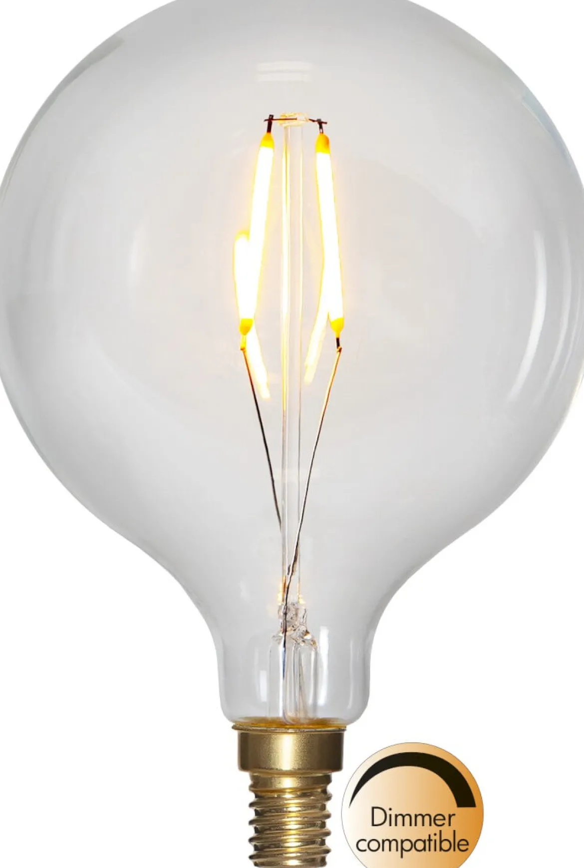 E14 SoftGlow Glob95 1.5W 2100k 100lm LED-Lampa