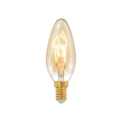E14 3-Stegs Dimbar Kronljus 3/2,2/0,8W 150lm 1800K Amber